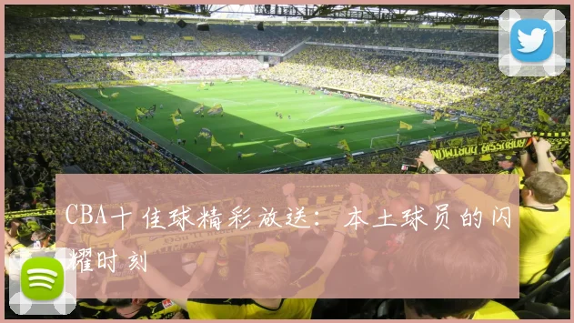 CBA十佳球精彩放送：本土球员的闪耀时刻